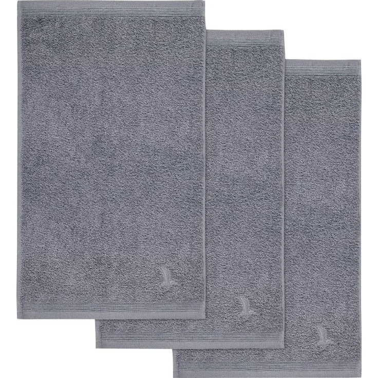 möve Superwuschel Gästetuch 30x50 cm aus 100% Baumwolle, stone 3er Set – Bild 1