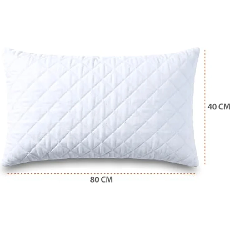 Amazinggirl Kopfkissen 40x80 cm - Kissen Allergiker Schlafkissen Polster Pillow Made in EU und Pillows for Sleeping 80x40 Bett Kissens für Schlafen Oeko-Tex Weiß – Bild 3