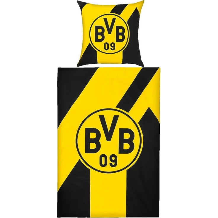 BVB Bettwäsche BVB Bettwäsche Unterschriften 24/25, 100 % Baumwolle – Bild 2