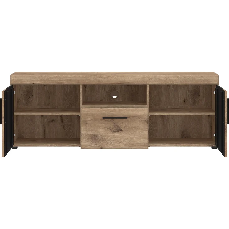 Wohnwand >Grano< (4-teilig) in Viking Eiche Dekor - 317x195x41 (BxHxT) – Bild 7