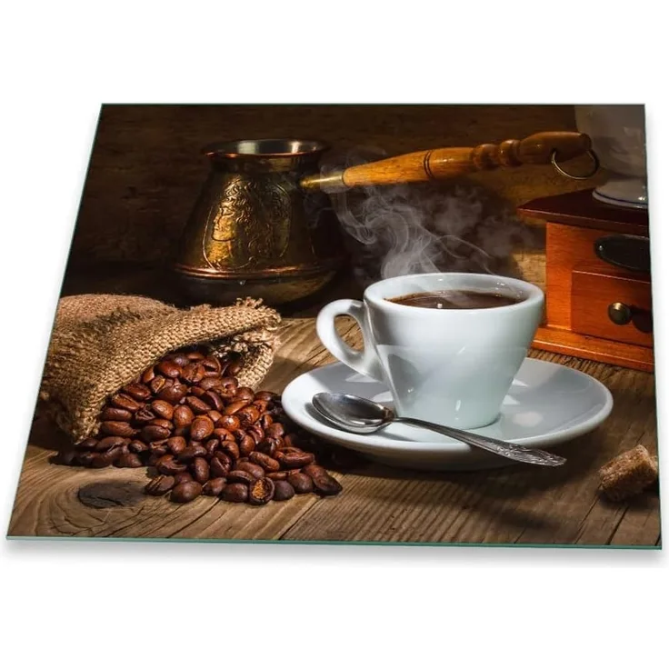 Decorwelt Herd-Abdeckplatte Herdabdeckplatte Abdeckung Ceranfeld Abdeckplatte Kaffee Schneidebrett, (1 Teilig, 1 tlg), für alle Herdarten excl. Gasherde