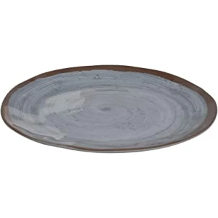 Melamin Geschirr Set 12-teilig braun grau – Bild 4