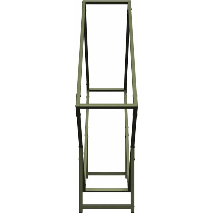 vidaXL Brennholzregal Olivgrün 100x25x100 cm Kaltgewalzter Stahl 864290 – Bild 5