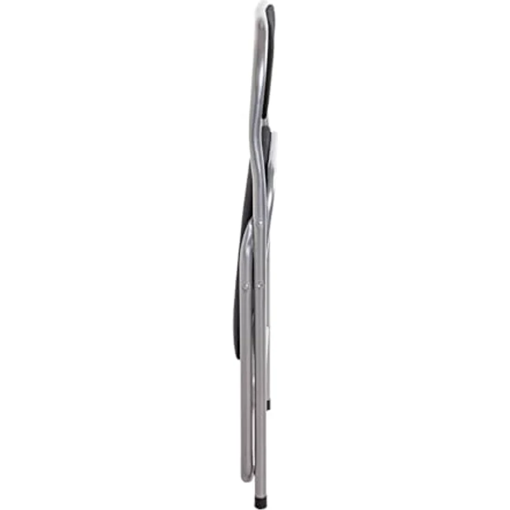 HAKU Möbel Klappstuhl 6er Set alu, schwarz, Metall, Samtgewebe - Maße: B 45 cm x H 81 cm x T 45 cm, Style: Modern – Bild 8