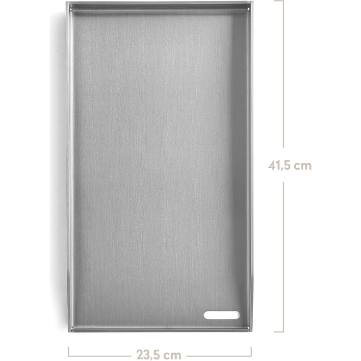 BURNHARD® Plancha Grillplatte Edelstahl für Gasgrill Fred Serie, spülmaschinenfest - 41,5 x 23,5 x 3,5 cm - Multi-Color - #944503 – Bild 6