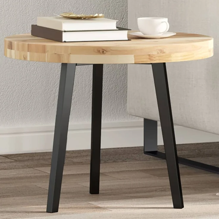 vidaXL Tischplatte Rund Ø50x4 cm Massivholz Akazie 4008689 – Bild 1