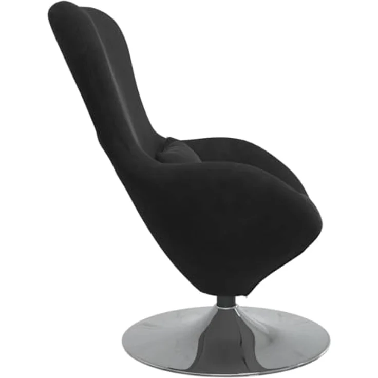 vidaXL Eiersessel Schwarz Samt 42002730 – Bild 10