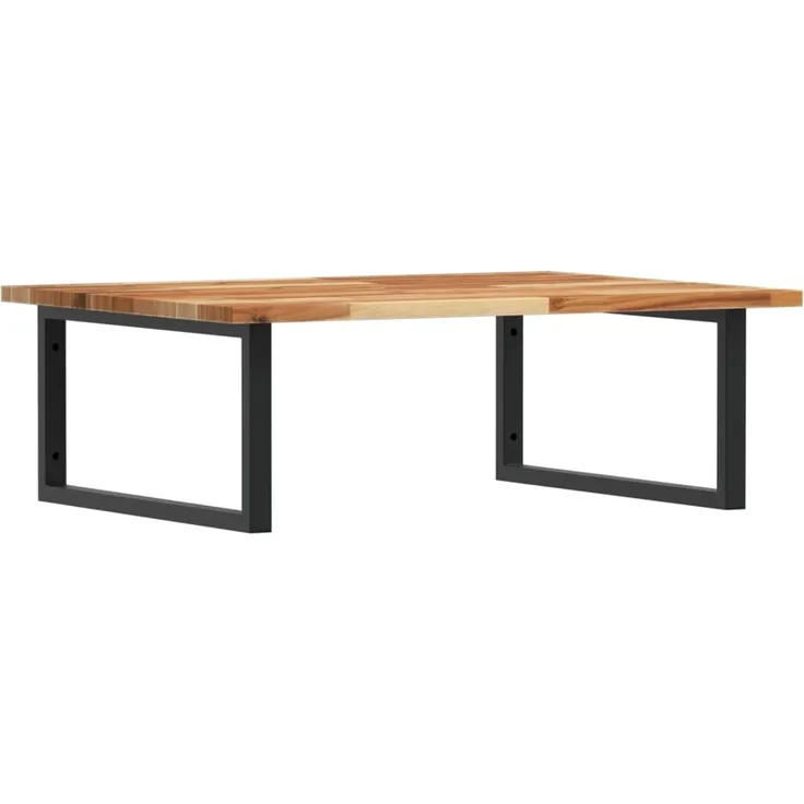 vidaXL Waschbeckenregal Wandmontage Stahl und Akazienholz 3302925