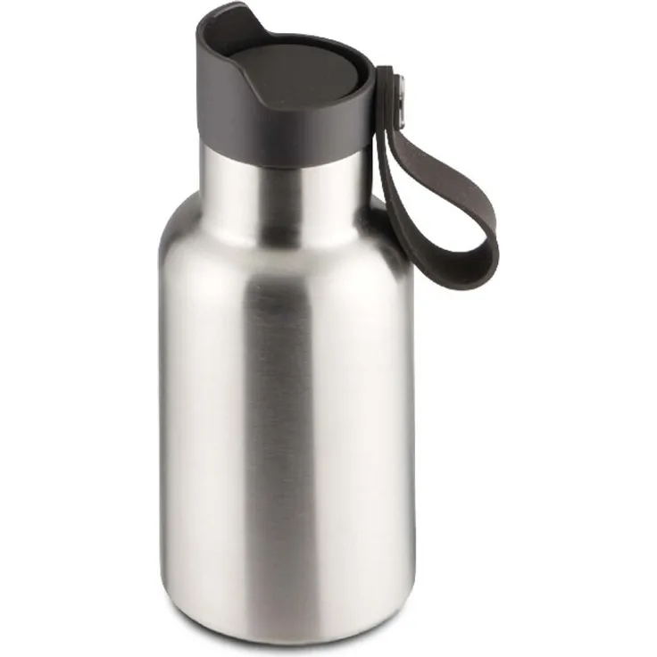 Weis 12661 Edelstahl Trinkflasche vakuumisoliert 350ml silber