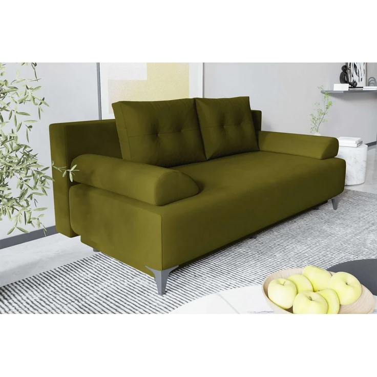 99rooms 3-Sitzer Fiora, Sofa, Inkl. 2 Rückenkissen, 2 Armteilkissen, mit Rundumbezug – Bild 2