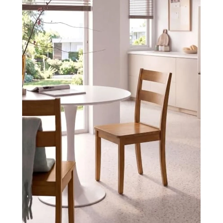 Esszimmerstuhl 2er Set GEORGIA Holz Braun – Bild 2