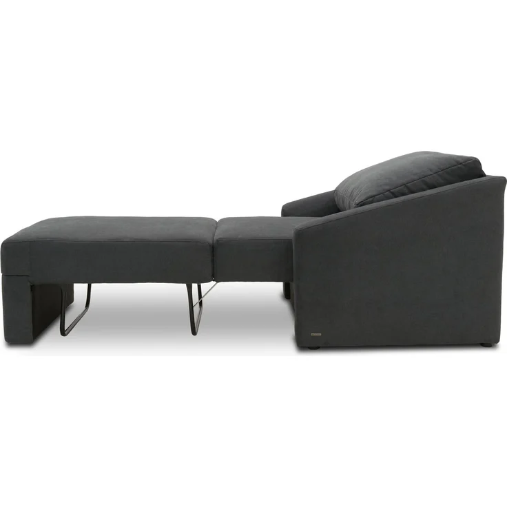 DOMO. collection Sessel Relax Box, Polstersessel mit Boxspringfederung und Schlaffunktion, Armsessel, Cocktailsessel, Loungesessel, 108 x 96 x 86 cm (BxTxH), dunkelgrau – Bild 9