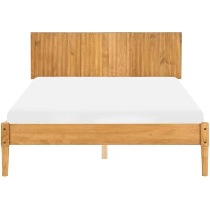 Schlafzimmer Set Kiefernholz AMBAZAC 140 x 200 cm Hellbraun – Bild 5