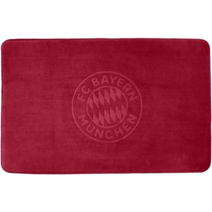 FC Bayern München Badematte FC Bayern München I Badteppich 50x80 cm I Badvorleger I Bordeaux, Baumwolle – Bild 2