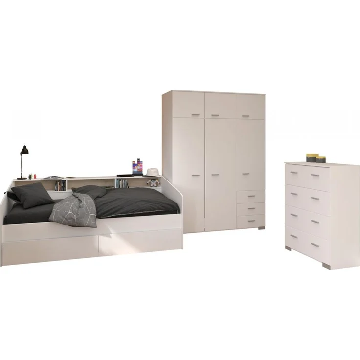 Parisot Kinderzimmer und Jugendzimmer Sleep in weiß Set 3-tlg. – Bild 6