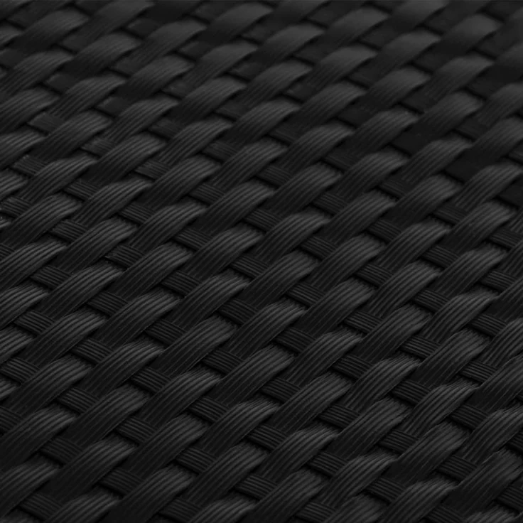 vidaXL Balkon-Sichtschutz Schwarz 300x90 cm Poly Rattan 156296 – Bild 6