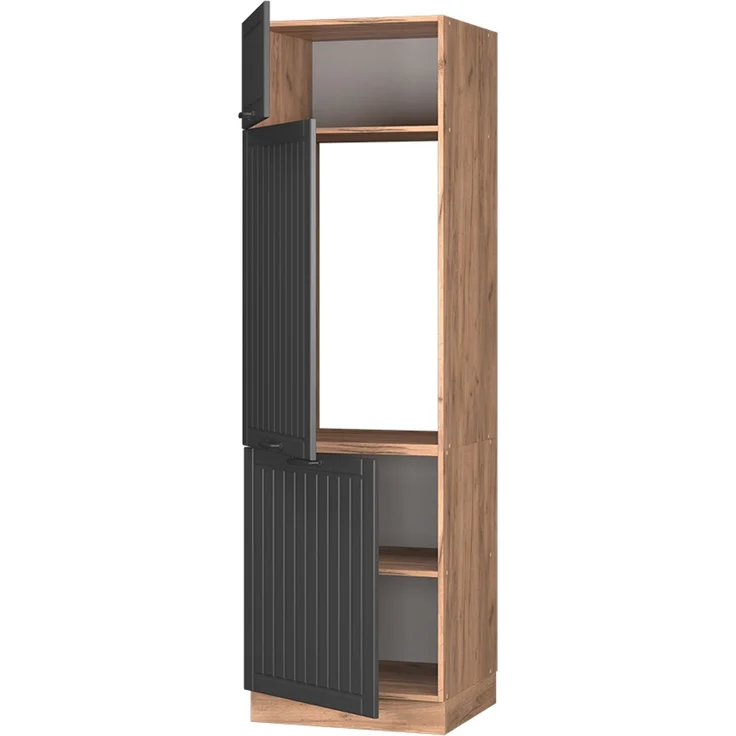 Kühlumbauschrank Fame-Line Dunkelgrau 60 cm Vicco – Bild 4