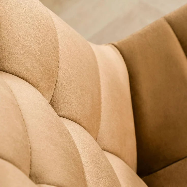 IDIMEX Drehstuhl ALISON, Bürostuhl Schreibtischstuhl höhenverstellbar modern mit Rollen gold – Bild 5