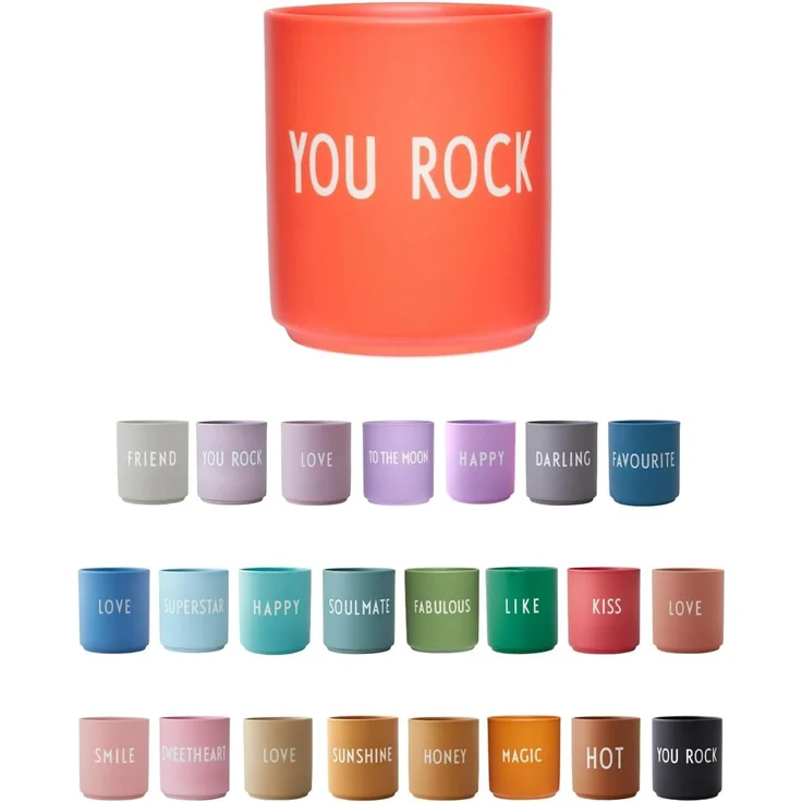 Design Letters Becher Favourite Cup You Rock Rot 10101002TERYOUROCK