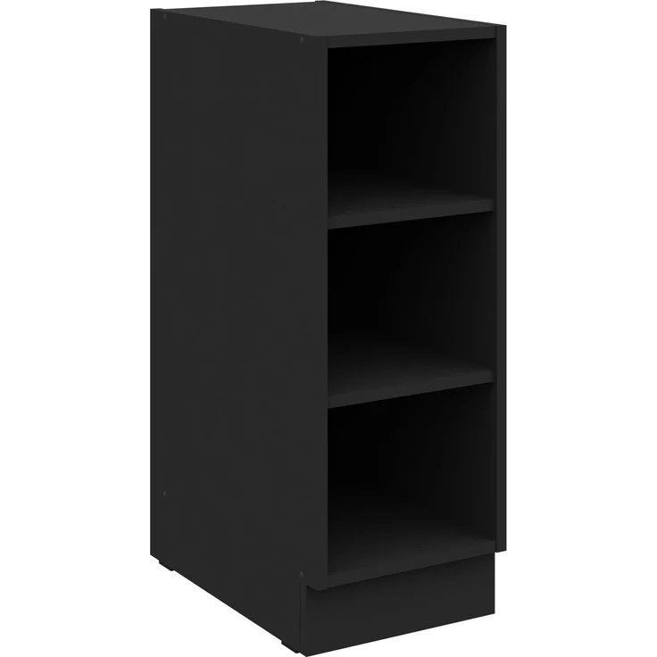 Küchen Unterschrank Regal 30 cm Schwarz Küchenzeile Küche SIENA / MONZA / ARONA – Bild 5