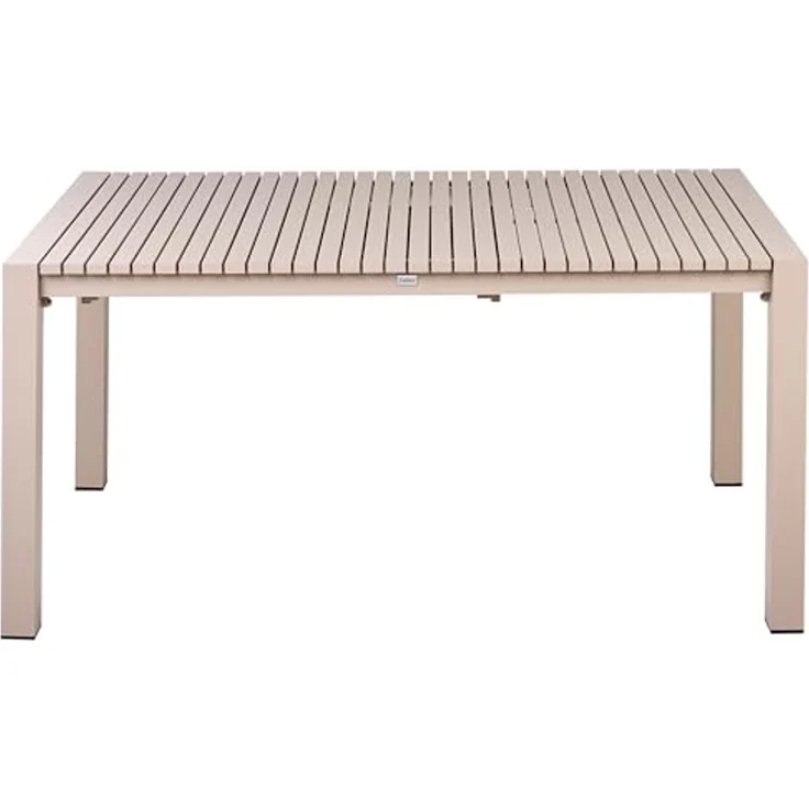 Ausziehbarer Gartentisch ARDESIO 160 220 cm 90 cm Metall Sandbeige – Bild 6