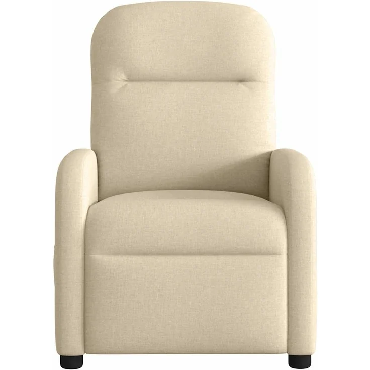 vidaXL Massagesessel Creme Stoff 4015540 – Bild 2