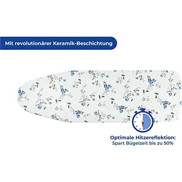 Maximex Bügelbrettbezug Keramik M Floral, bis 126 x 41 cm einsetzbar – Bild 5