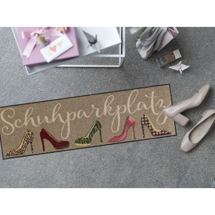 Salonloewe Fußmatte Salonloewe STILETTO PARKPLATZ Fußmatte Wohnmatte 30 x 100 cm, Rechteckig, Höhe: 7 mm, In- und Outdoor, waschbar bei 40° Grad und trocknergeeignet – Bild 2