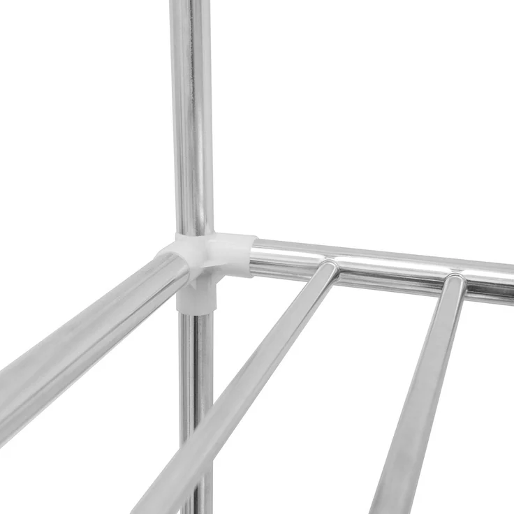 Breiter XXL Kleiderschrank Metall Regal Kleiderstange 178x148x44,5cm Faltschrank – Bild 8