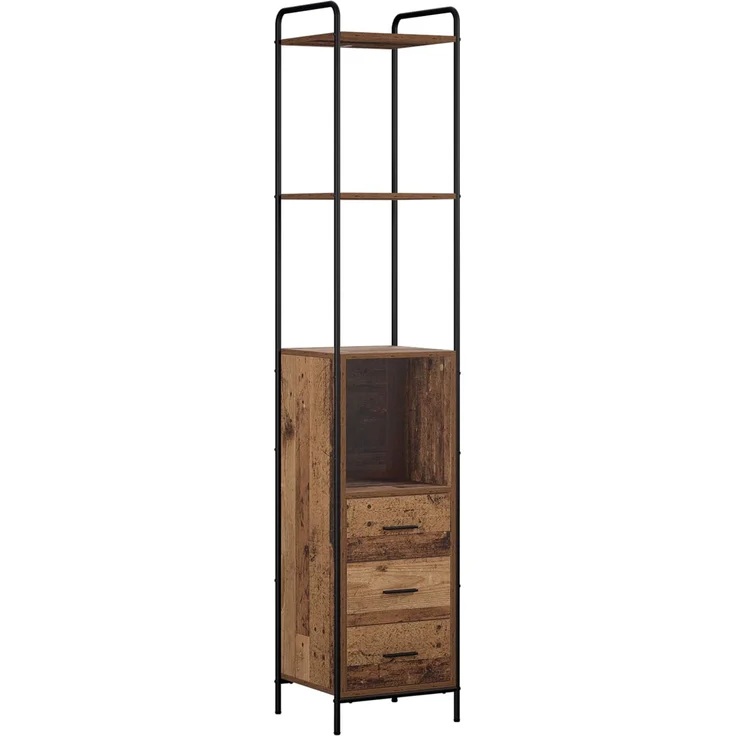 vidaXL Badezimmerschrank-Set 4 stk. Altholz 40 x 36 x 200,5 cm 3444685 – Bild 5