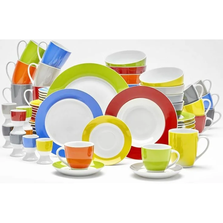 van Well Eierbecher Vario, (Set, 6-tlg, 6 Eierbecher), Porzellan, spülmaschinen- und mikrowellengeeignet – Bild 2