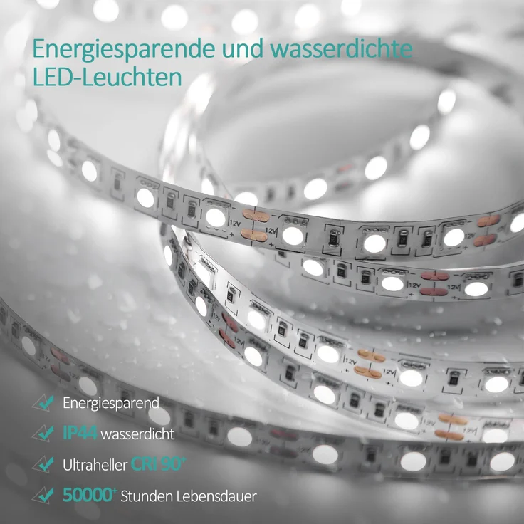 EMKE LED Badspiegel mit 3-fache Vergrößerung 80x60cm Kaltweißes Licht Touch – Bild 4