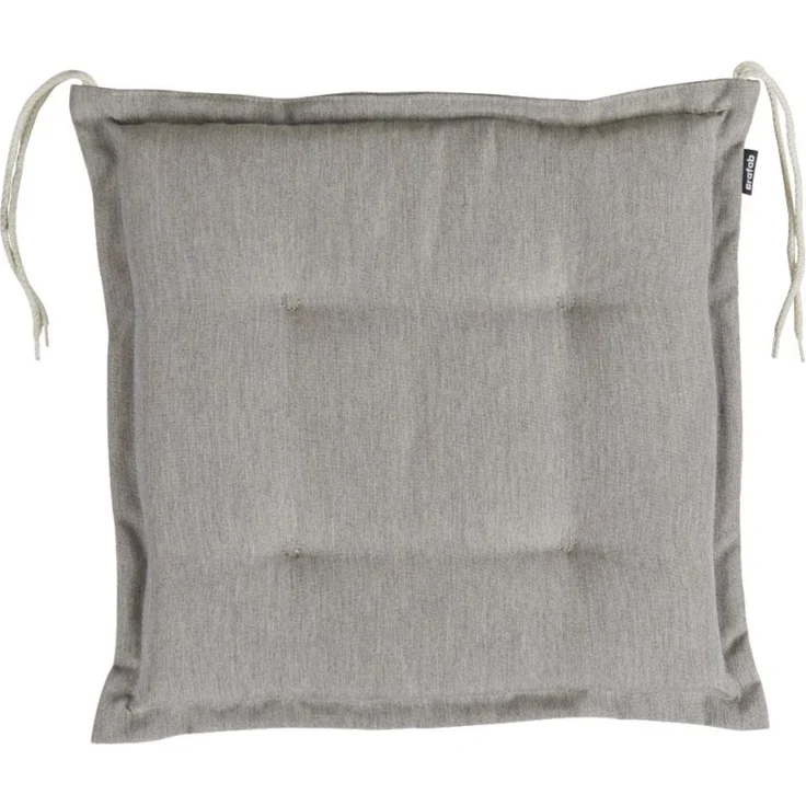 Brafab Sitzkissen Florina aus Dralon-Stoff, mit Bändern zur einfachen Befestigung, beige, 41x41x6 cm – Bild 2