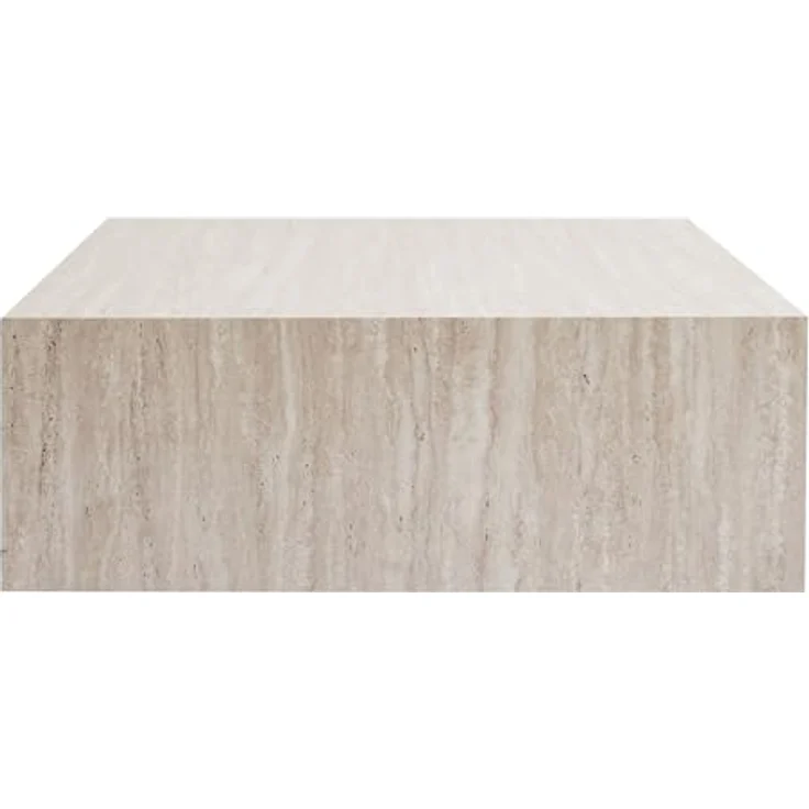 Elegant Coffee Table, Travertine Color, 90 x 35 x 90 cm | 100% MDF, 18 mm Thickness | Stylish Addition for Modern Living Rooms & Spaces – Bild 5