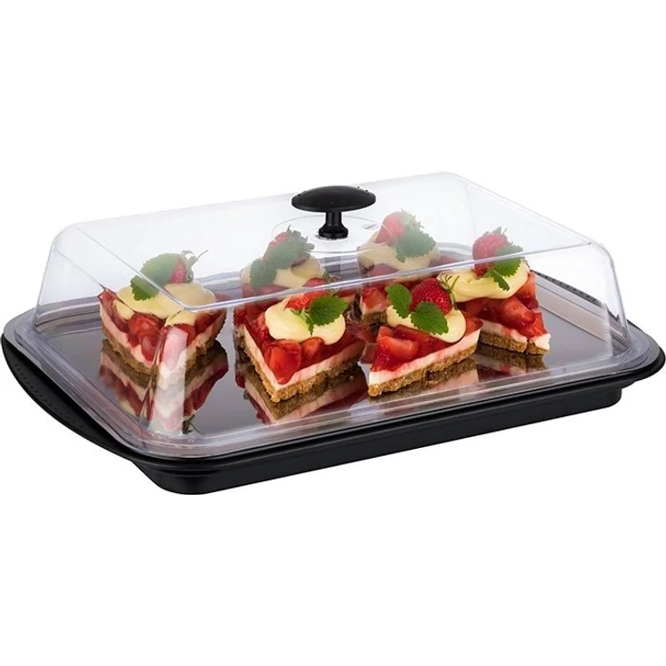 APS Buffet-Vitrine Thermo Tablett, Kunststoff, (Set, 1-tlg), mit Haube, 43x29 cm, inkl. Kühlakkus – Bild 3