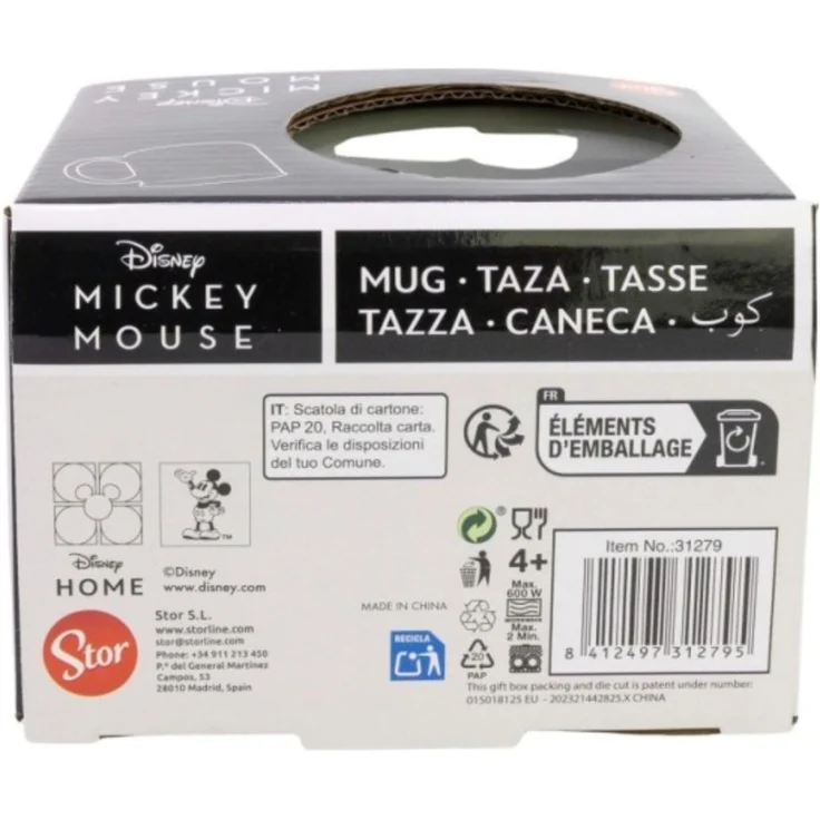 Disney Mickey Mouse Signature Frühstückstasse 400 ml in Geschenkbox – Bild 4