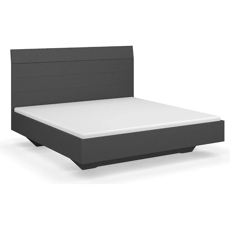 Rauch Möbel Florenz Bett, Graumetallic, Liegefläche 160x200 cm, Gesamtmaße BxHxT 165 x 121 x 209 cm