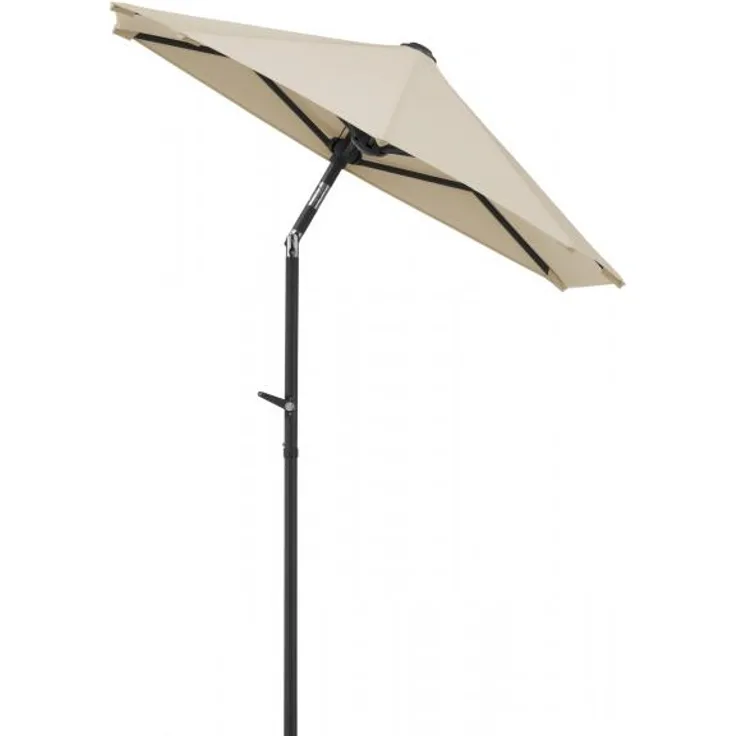 Sonnenschirm Salerno mezza quadratisch, ca. 150 x 150 cm natur
