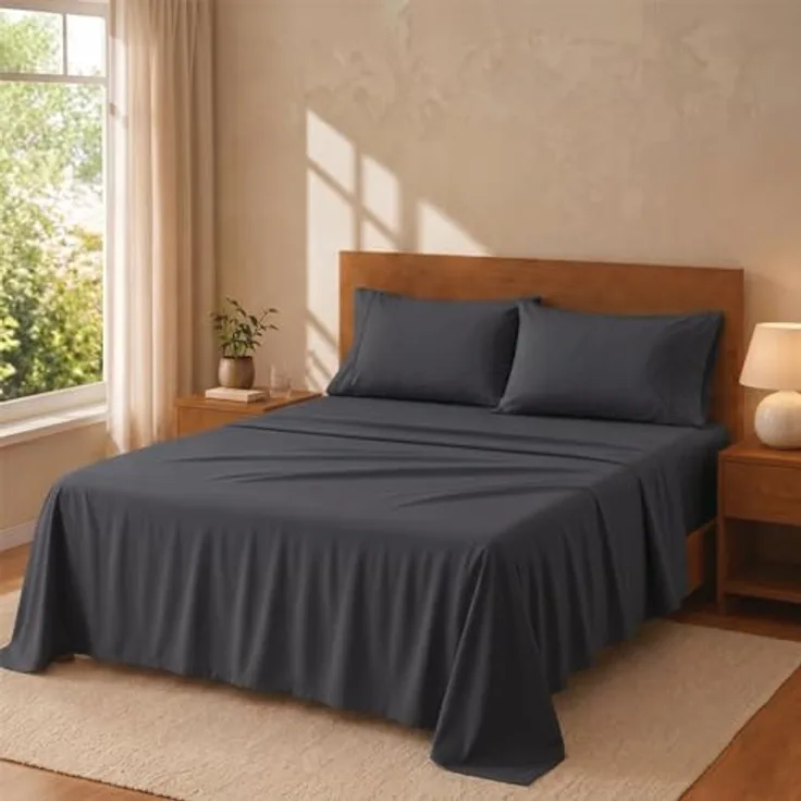 Degrees Home Premium – Bettlaken Set 4-teilig aus Gebürsteter Mikrofaser (180x200) – Spannbettlaken, Bettlaken & 2 Kissenbezüge 50x80, Oeko-Tex Zertifiziert, Extra Weich & Pflegeleicht