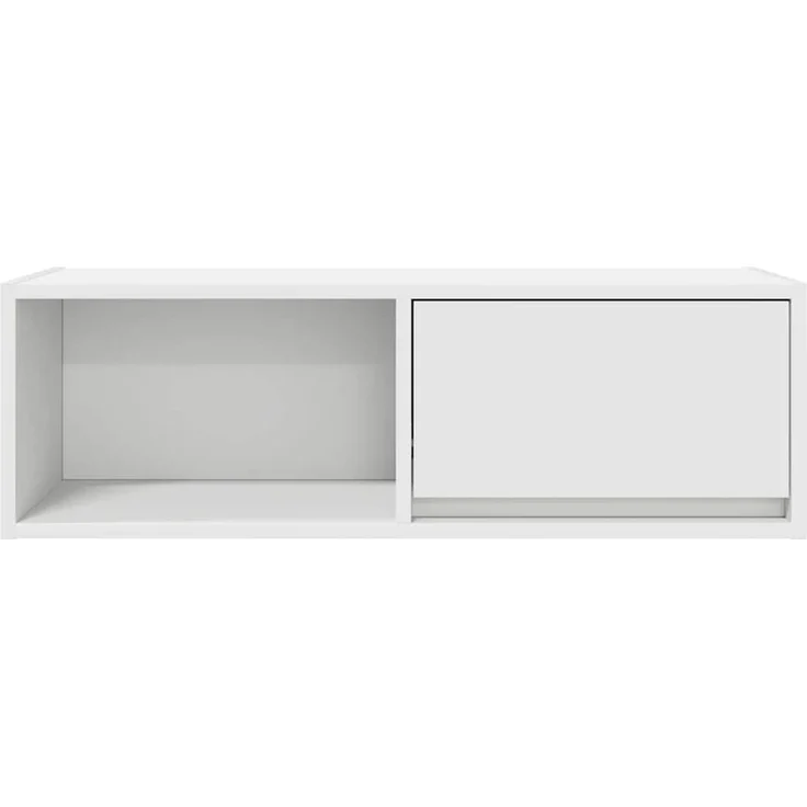 2 pcs TV-Schrank, Lowboard TV Weiß 80x31x25,5 cm Holzwerkstoff – Bild 7