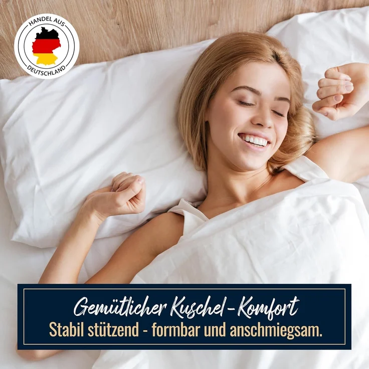 dormabell premium Gänsedaunen Nackenstützkissen Kopfkissen 40x80 – Bild 2