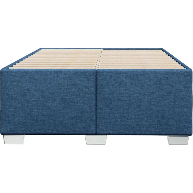 vidaXL Bettgestell ohne Matratze Blau 120x200 cm Stoff 3284470 – Bild 3
