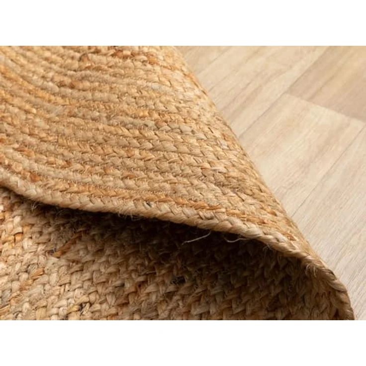 Steffensmeier Juteteppich Goa, oval, 70x130 cm, aus Naturmaterialien, geeignet für Fußbodenheizung – Bild 2