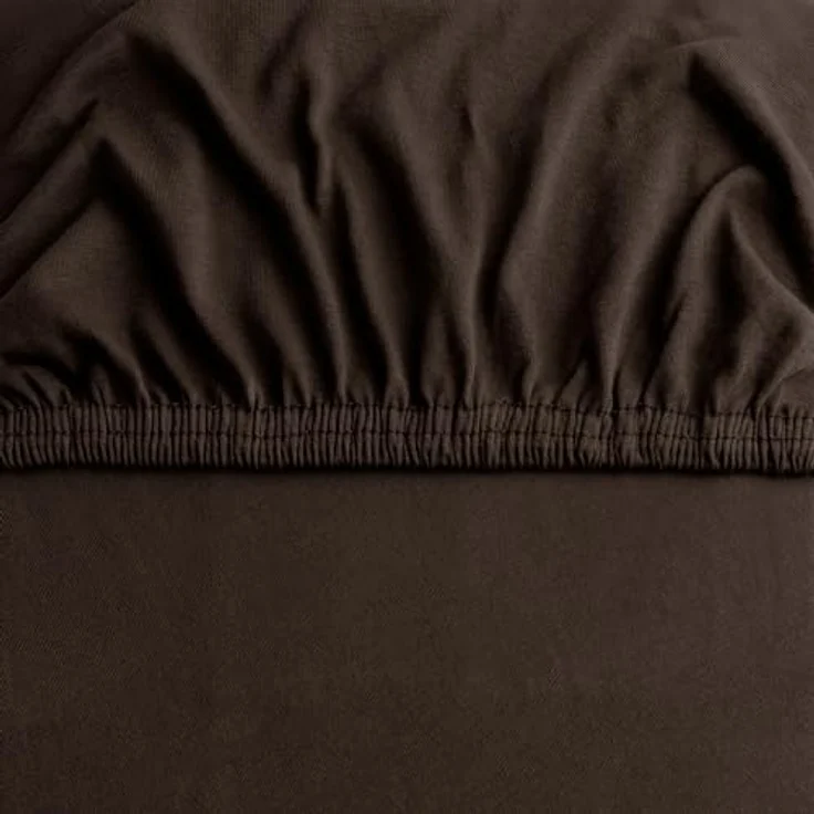 DecoKing Spannbettlaken 100x200 120x200 cm 100% gekämmte Baumwolle Braun Spannbetttücher Jersey Boxspringbett Amber 100x200 120x200 – Bild 7