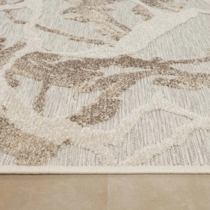 TaraCarpet Teppich TaraCarpet In und Outdoor Teppich Fantasy Marmor, rechteckig, Höhe: 5 mm, Mamor grau Wohnzimmer Balkon Terasse Esszimmer 160X230 – Bild 4