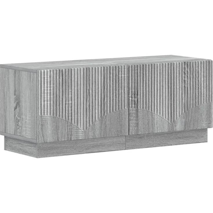 vidaXL LED-TV-Schrank HOORN 3 stk. Sonoma-Grau Holzwerkstoff 3416848 – Bild 4