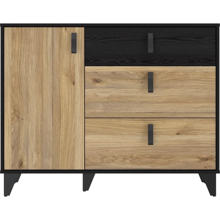 Kommode >LYA< in Mauvella Eiche / Cabezone Eiche - 108,1x85,5x41,5cm (BxHxT) – Bild 2