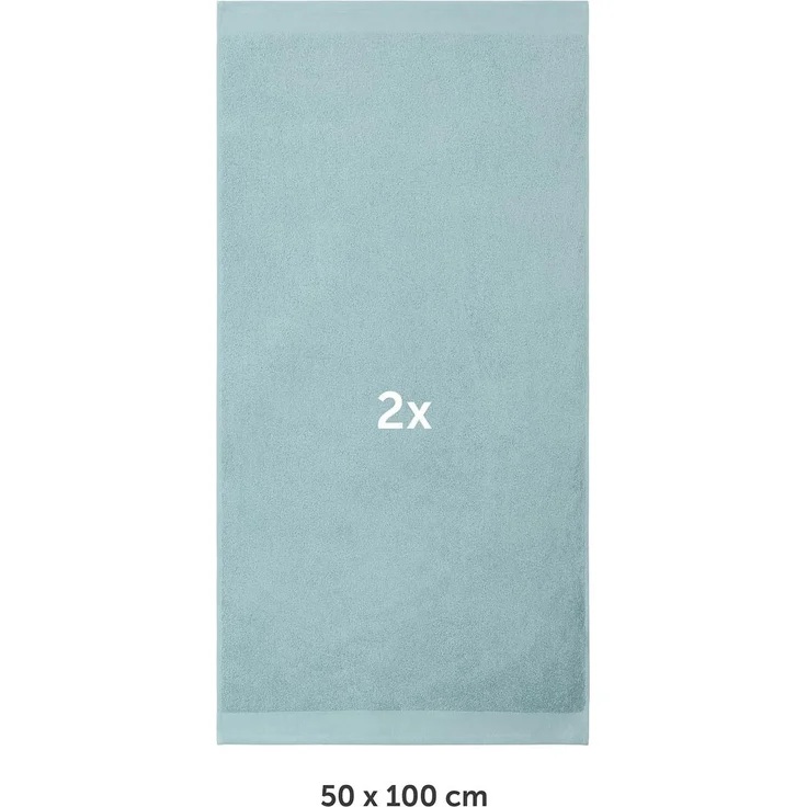 Blumtal Handtücher Premium Frottier Handtücher Set 2 teilig 100% Baumwolle, Frottee (2X (50x100 cm), 2-St), Oeko-TEX zertifiziert - Ultra saugstarkes Frottier Handtücher – Bild 2