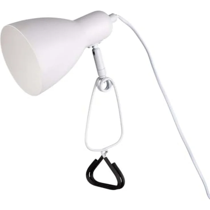 Klemmleuchte Bett Nachttischlampe Klemmlampe mit Stecker Kabel Weiß 3194923 – Bild 5