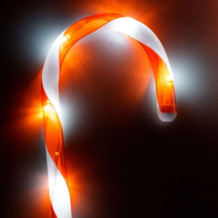 Haushalt International LED Gartenleuchte 4er LED Zuckerstangen Gartenstecker – Bild 6